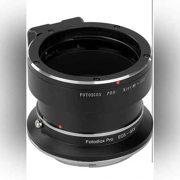 New Pro Lens Mount Double Adapter Kiev 88 SLR and Canon EOS
